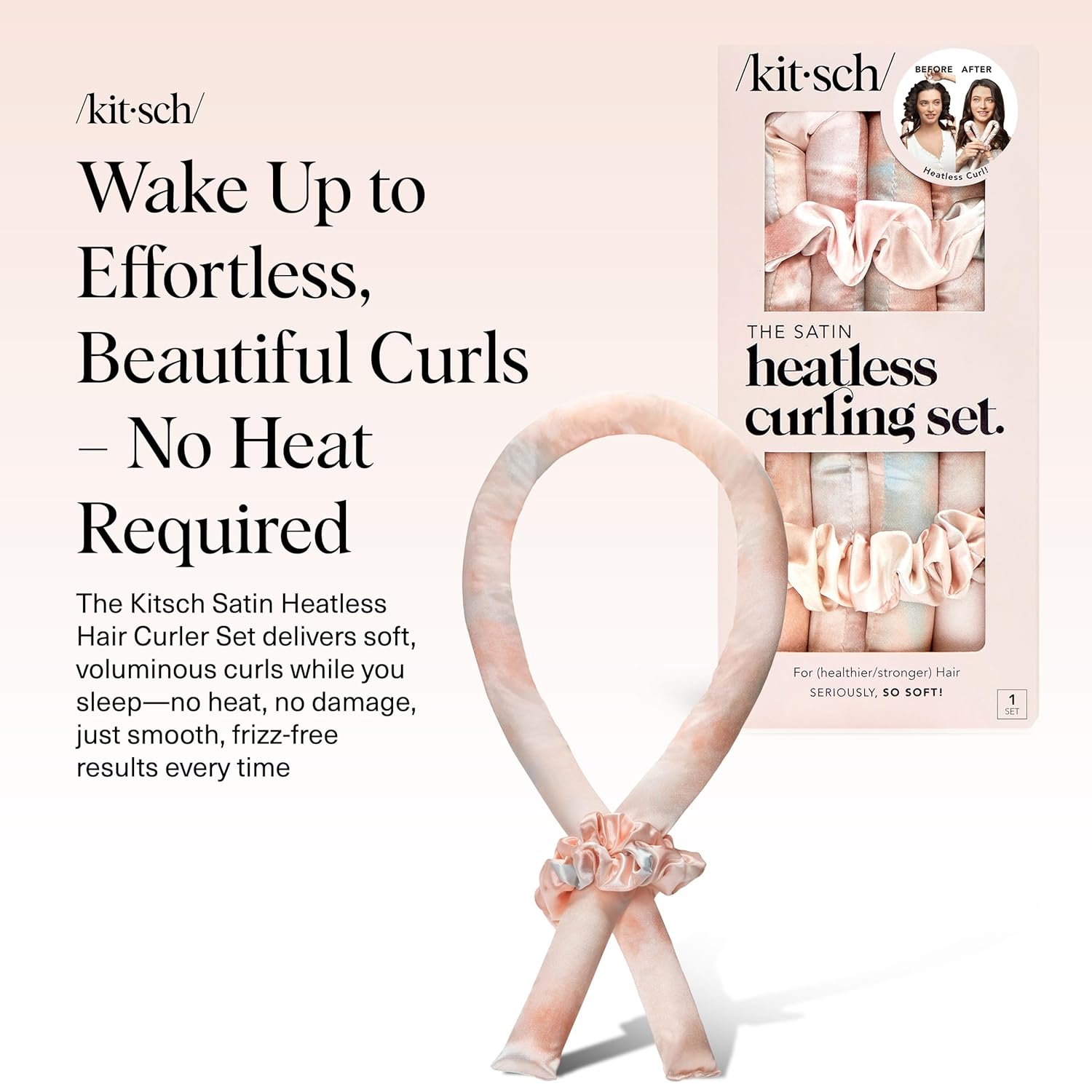 Satin Sleep Curl Set