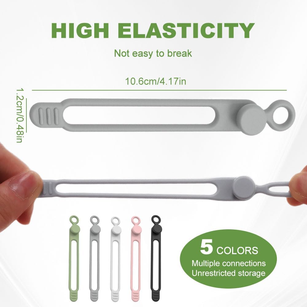 TidyGrip Silicone Cable Organizer